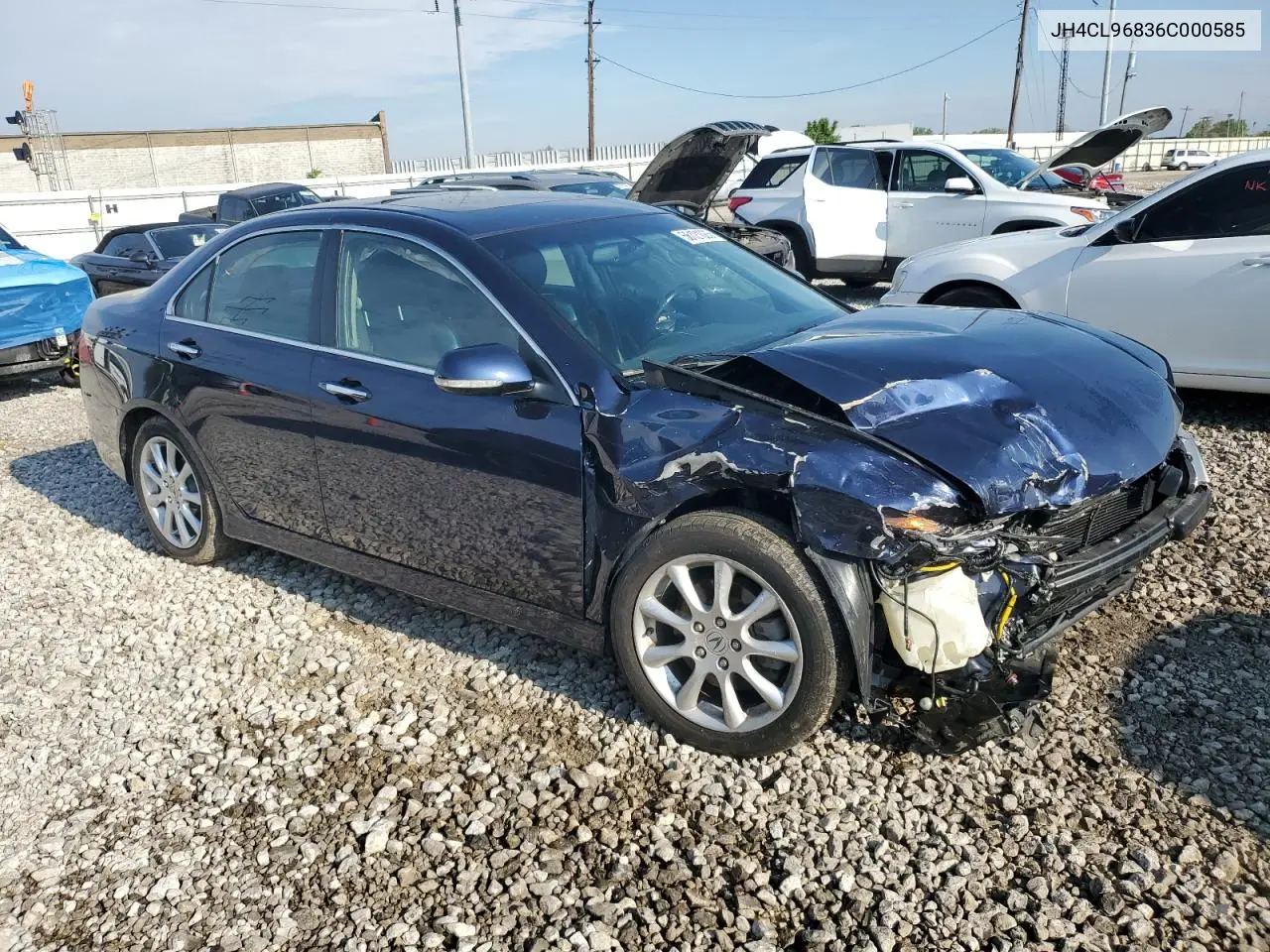 2006 Acura Tsx VIN: JH4CL96836C000585 Lot: 56121085