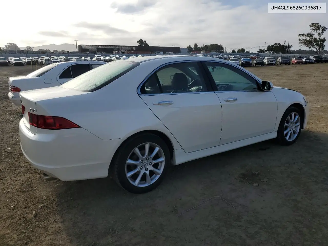 2006 Acura Tsx VIN: JH4CL96826C036817 Lot: 57084175