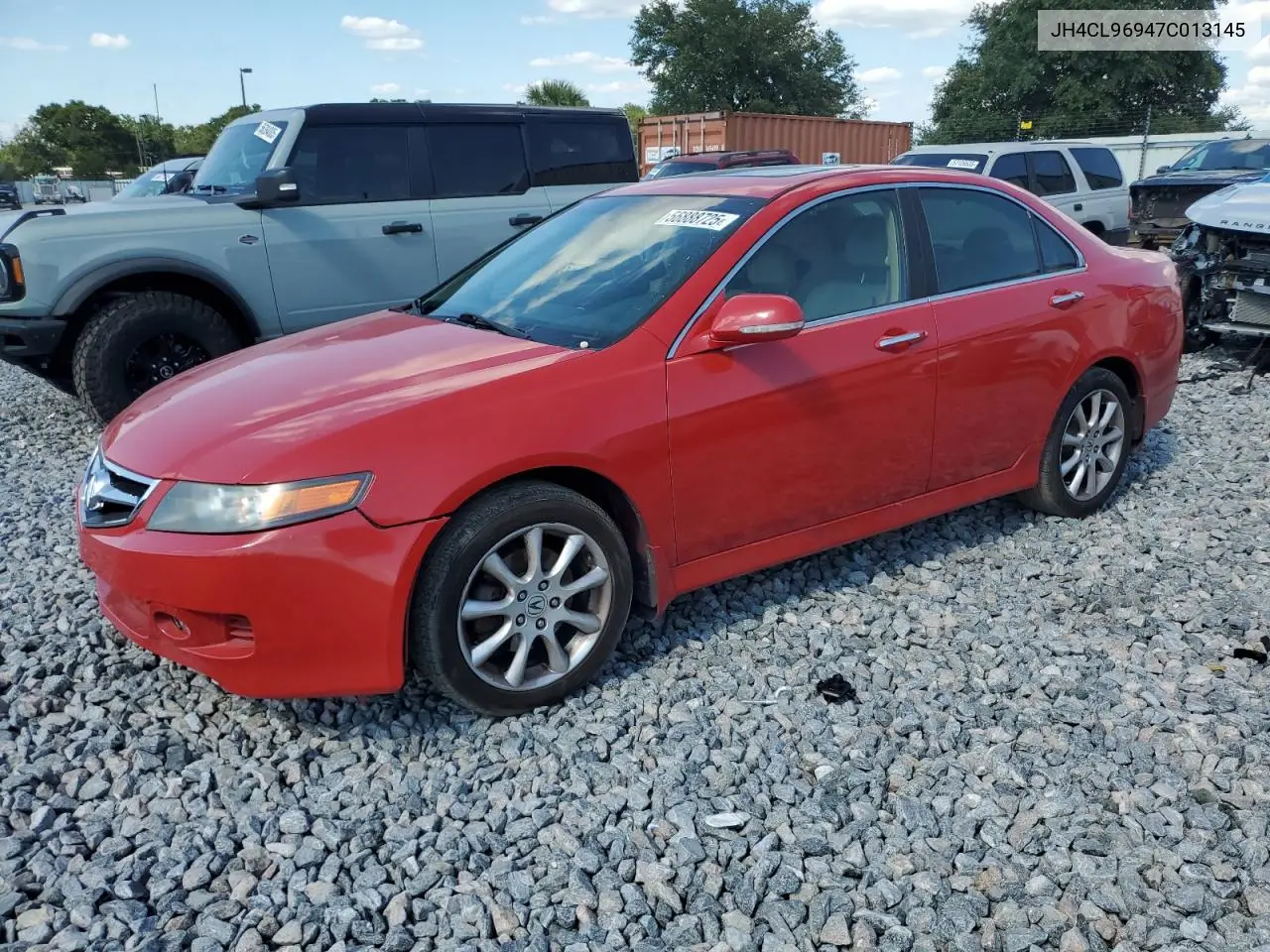 2007 Acura Tsx VIN: JH4CL96947C013145 Lot: 56888725