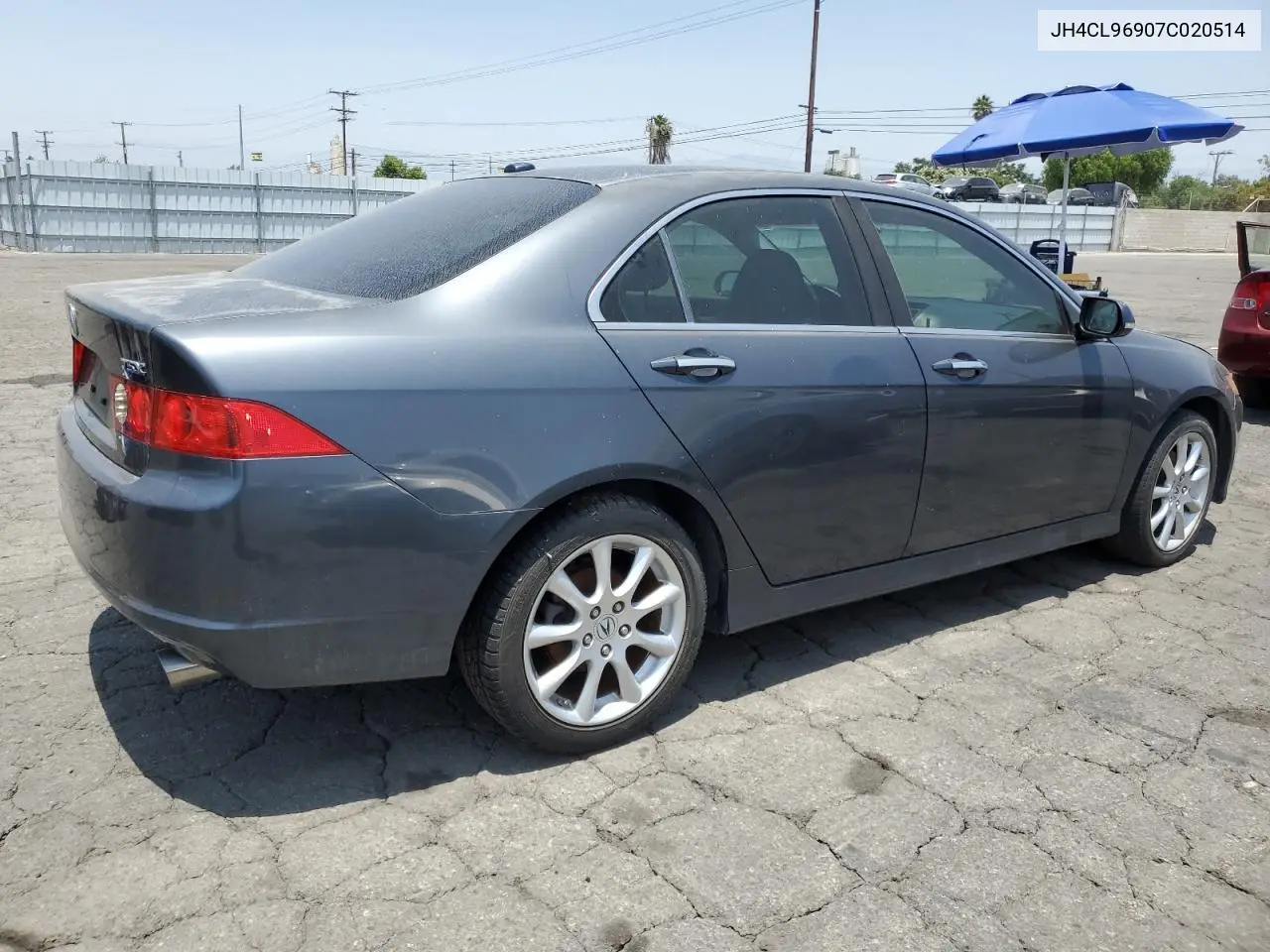 2007 Acura Tsx VIN: JH4CL96907C020514 Lot: 62592535