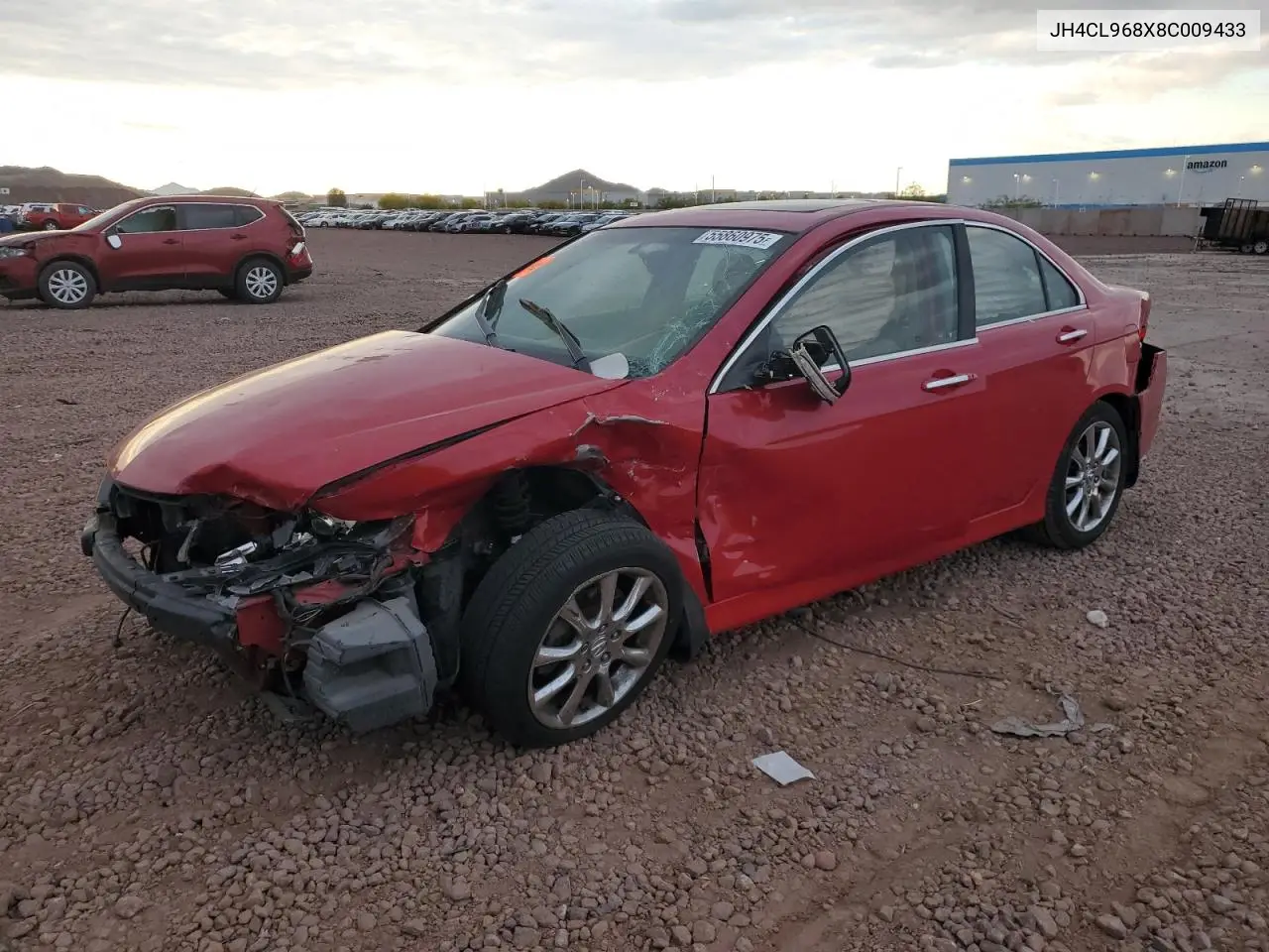 2008 Acura Tsx VIN: JH4CL968X8C009433 Lot: 55860975