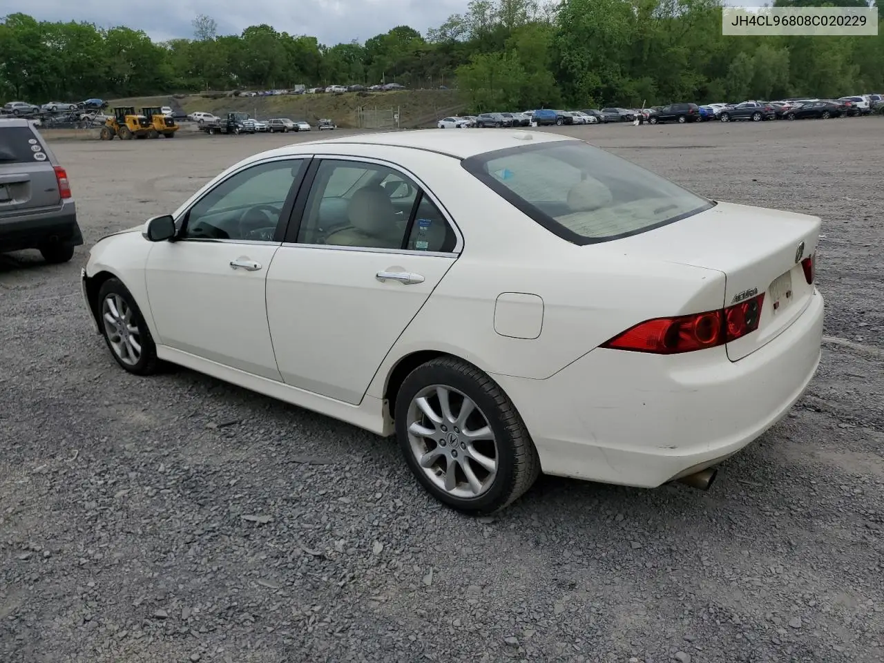 2008 Acura Tsx VIN: JH4CL96808C020229 Lot: 56727245