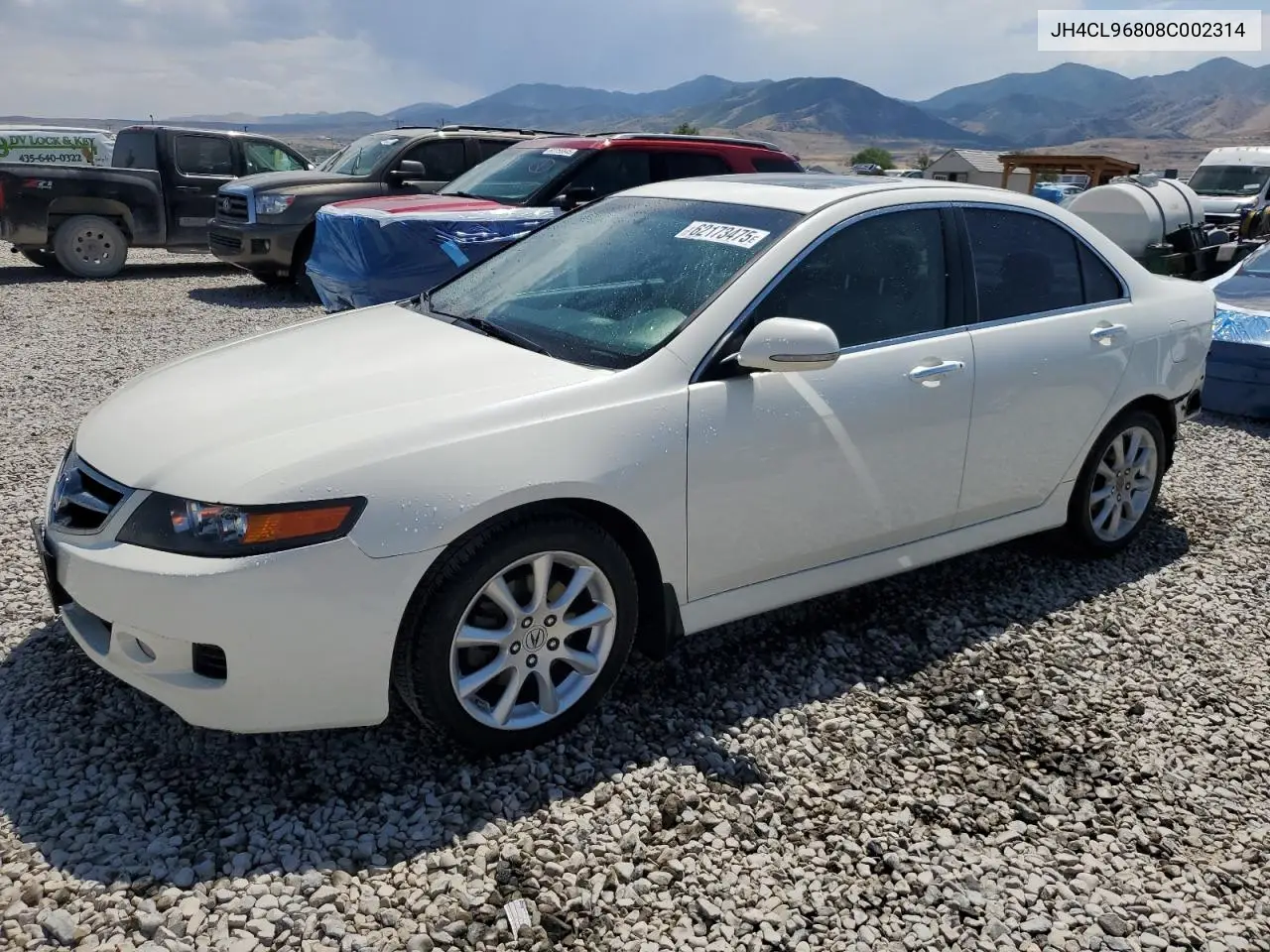 2008 Acura Tsx VIN: JH4CL96808C002314 Lot: 62173475