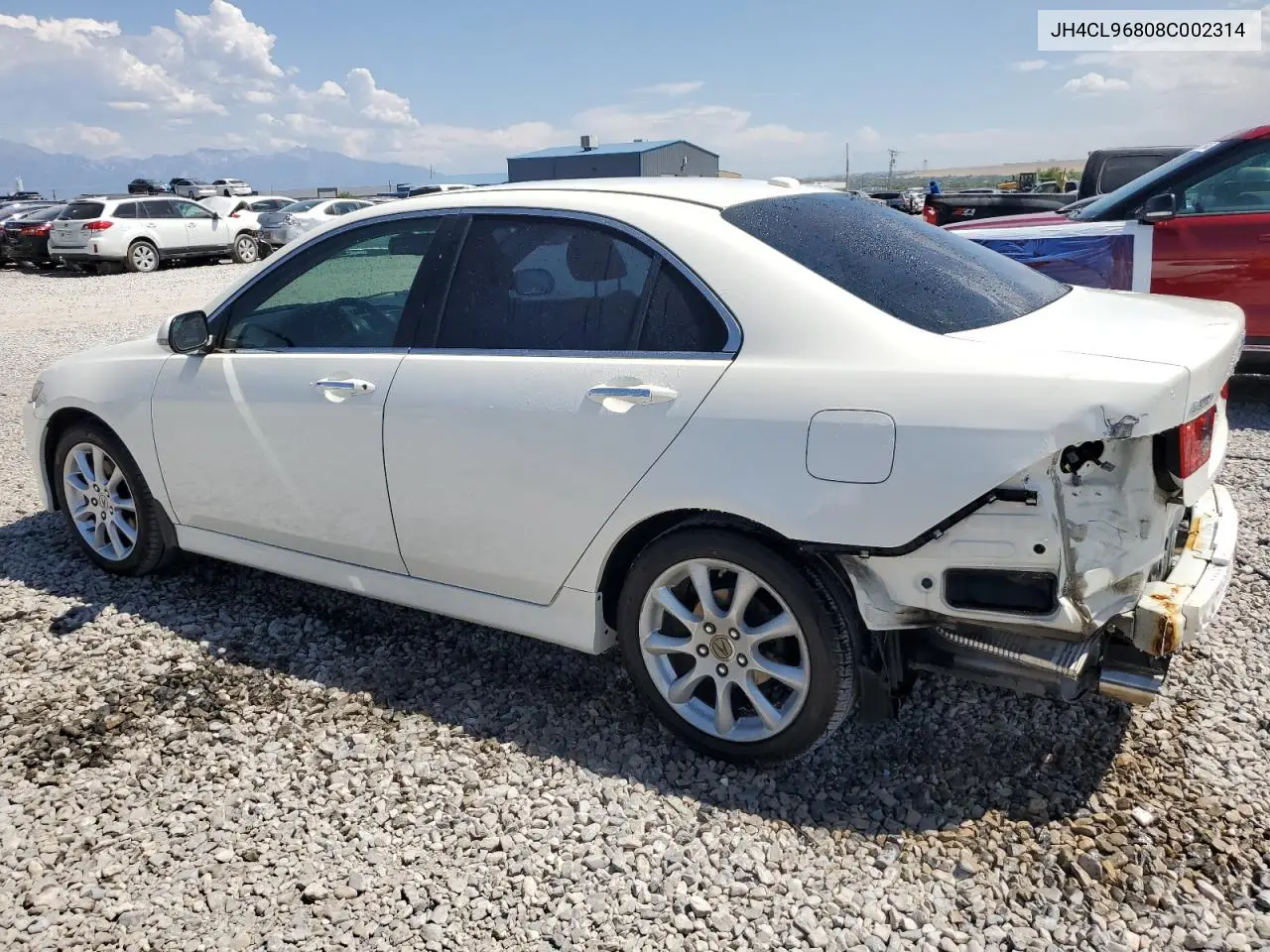2008 Acura Tsx VIN: JH4CL96808C002314 Lot: 62173475