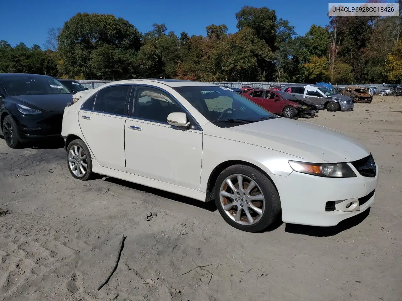 2008 Acura Tsx VIN: JH4CL96928C018426 Lot: 75419204