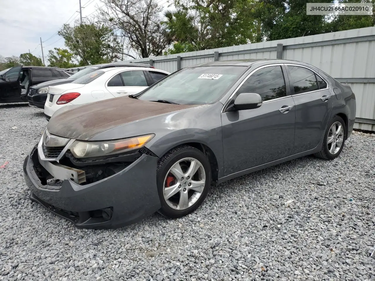 2010 Acura Tsx VIN: JH4CU2F66AC020910 Lot: 51746015
