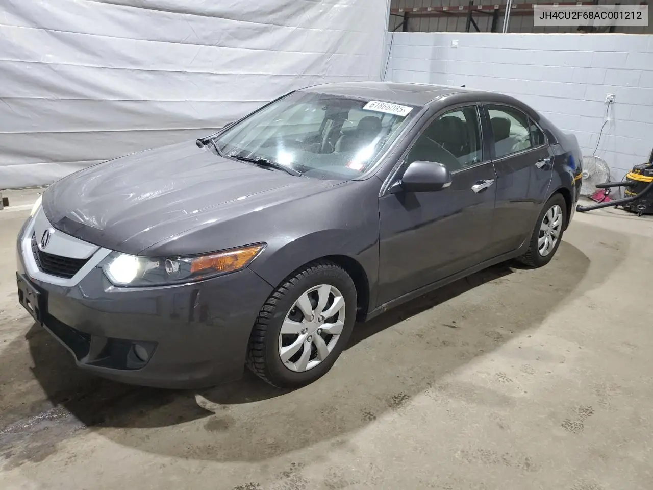 2010 Acura Tsx VIN: JH4CU2F68AC001212 Lot: 61866085
