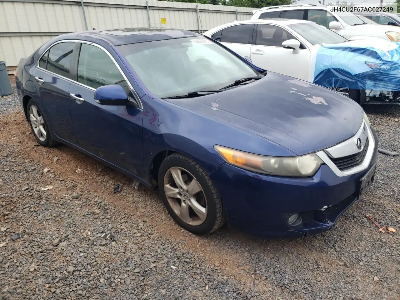 2010 Acura Tsx VIN: JH4CU2F67AC027249 Lot: 62606965