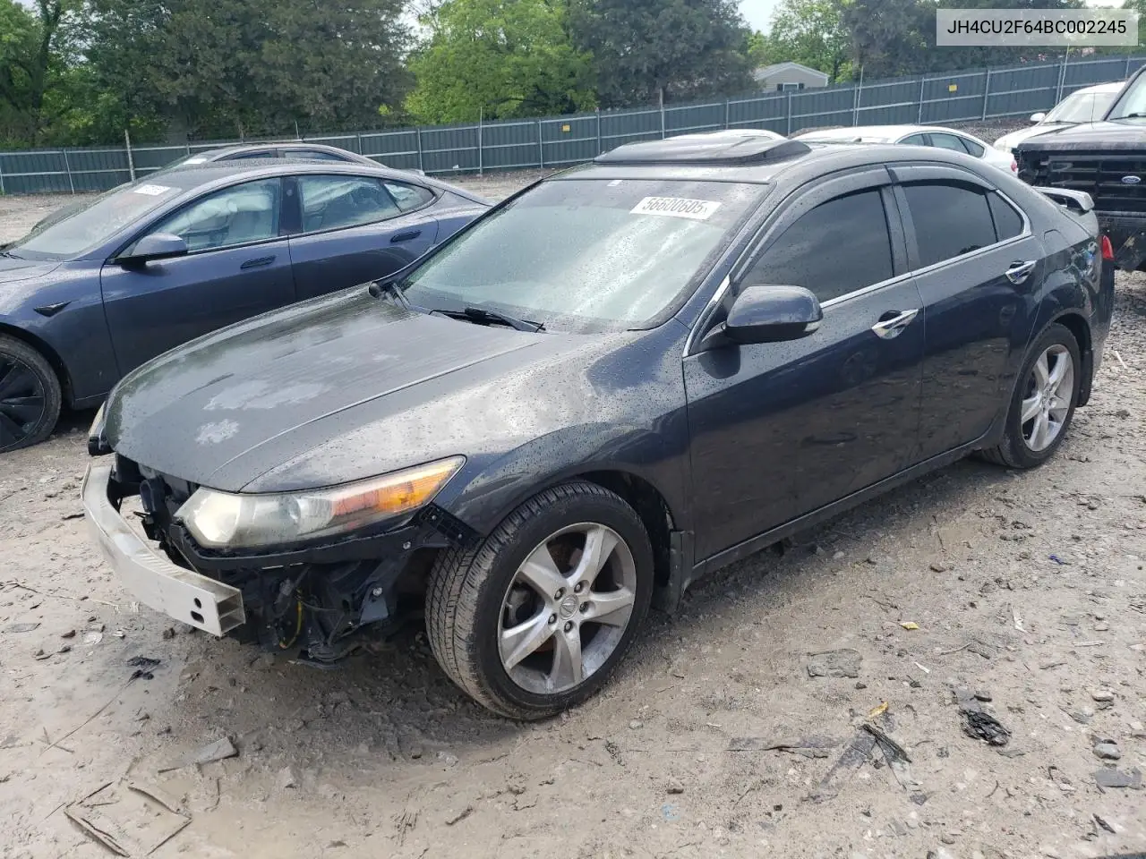 2011 Acura Tsx VIN: JH4CU2F64BC002245 Lot: 56600605