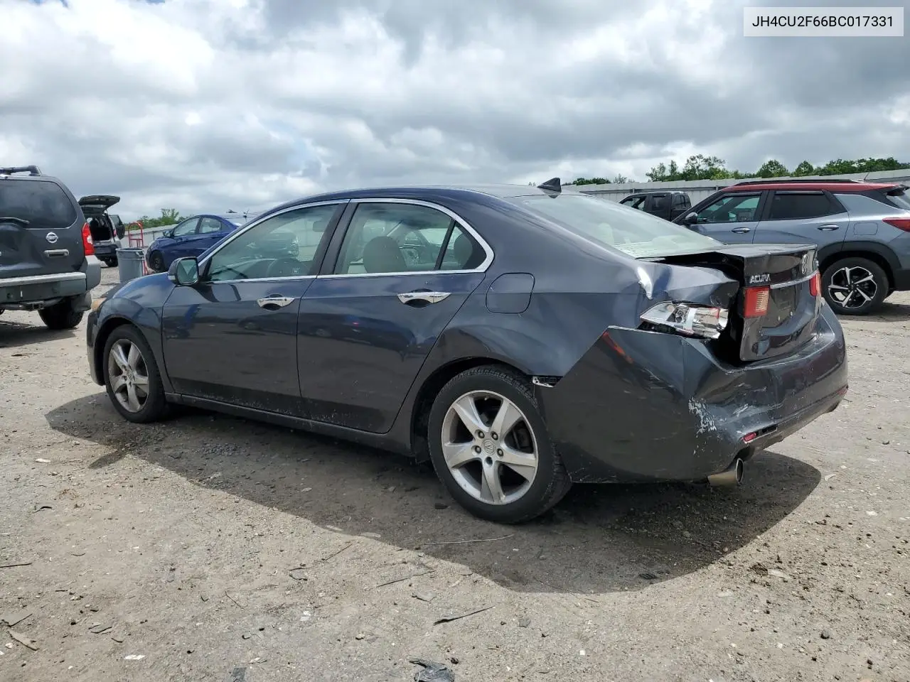 2011 Acura Tsx VIN: JH4CU2F66BC017331 Lot: 57106035