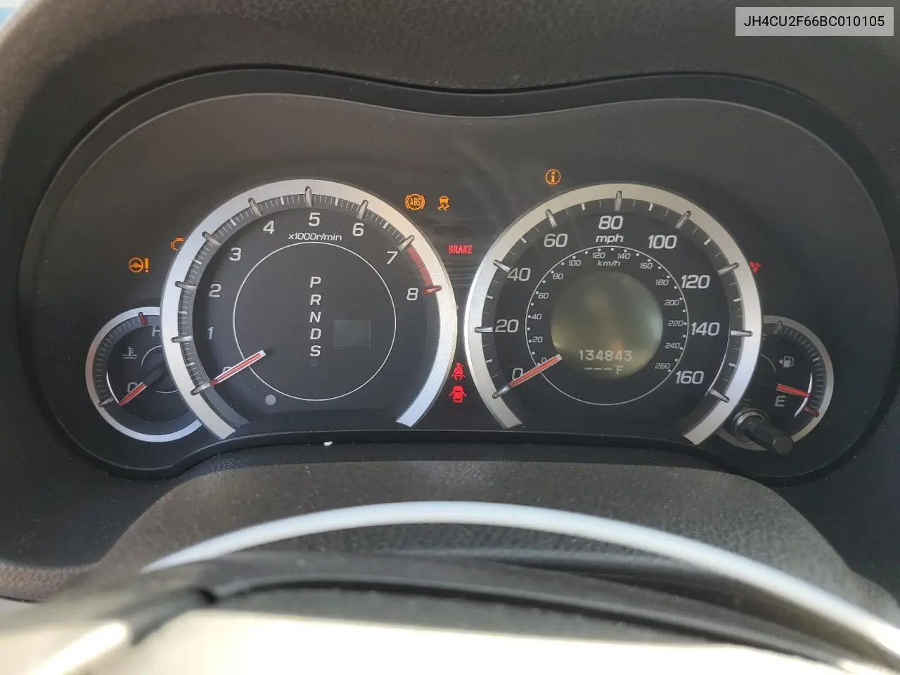 2011 Acura Tsx VIN: JH4CU2F66BC010105 Lot: 61182545