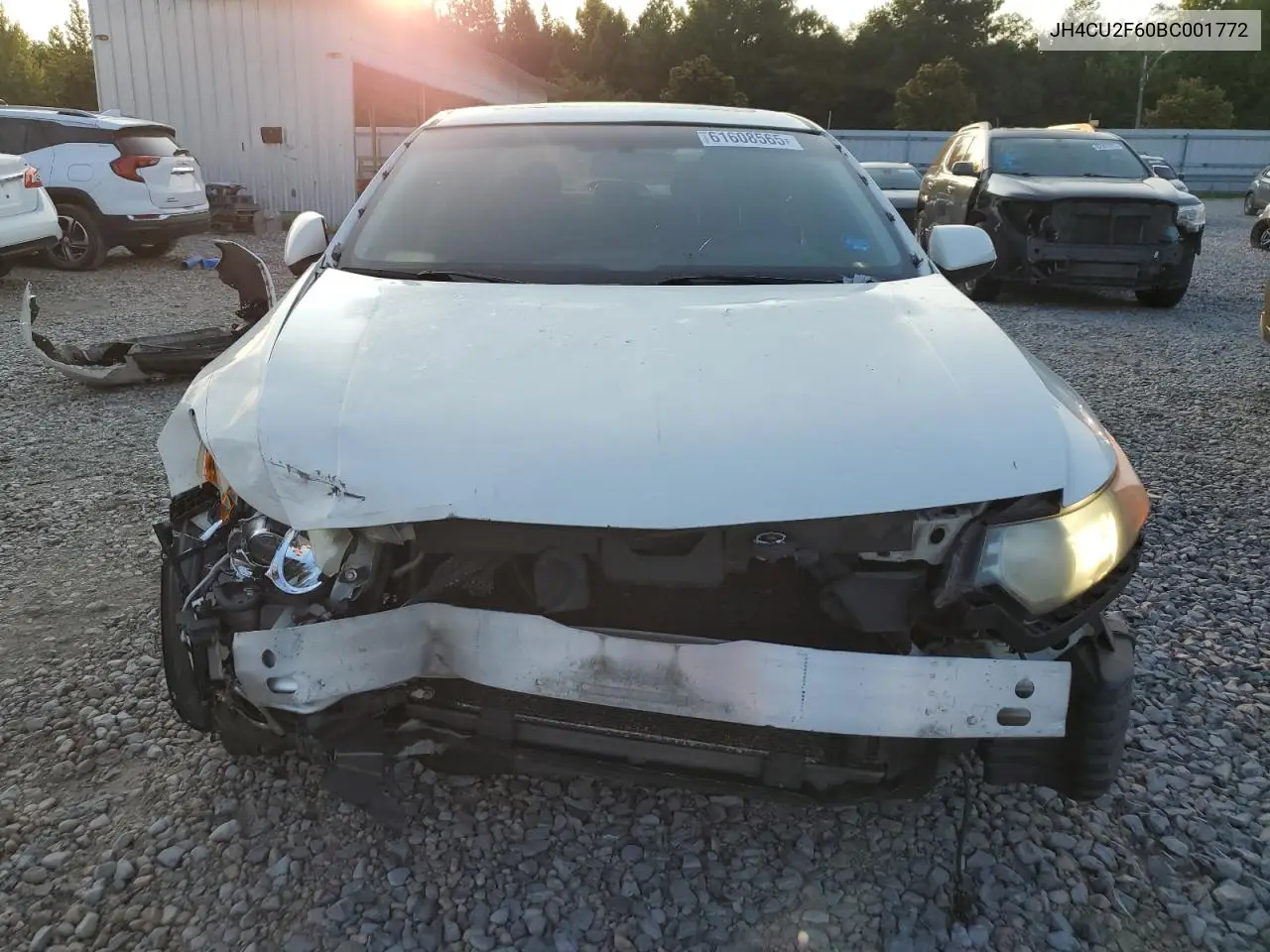 2011 Acura Tsx VIN: JH4CU2F60BC001772 Lot: 61608565