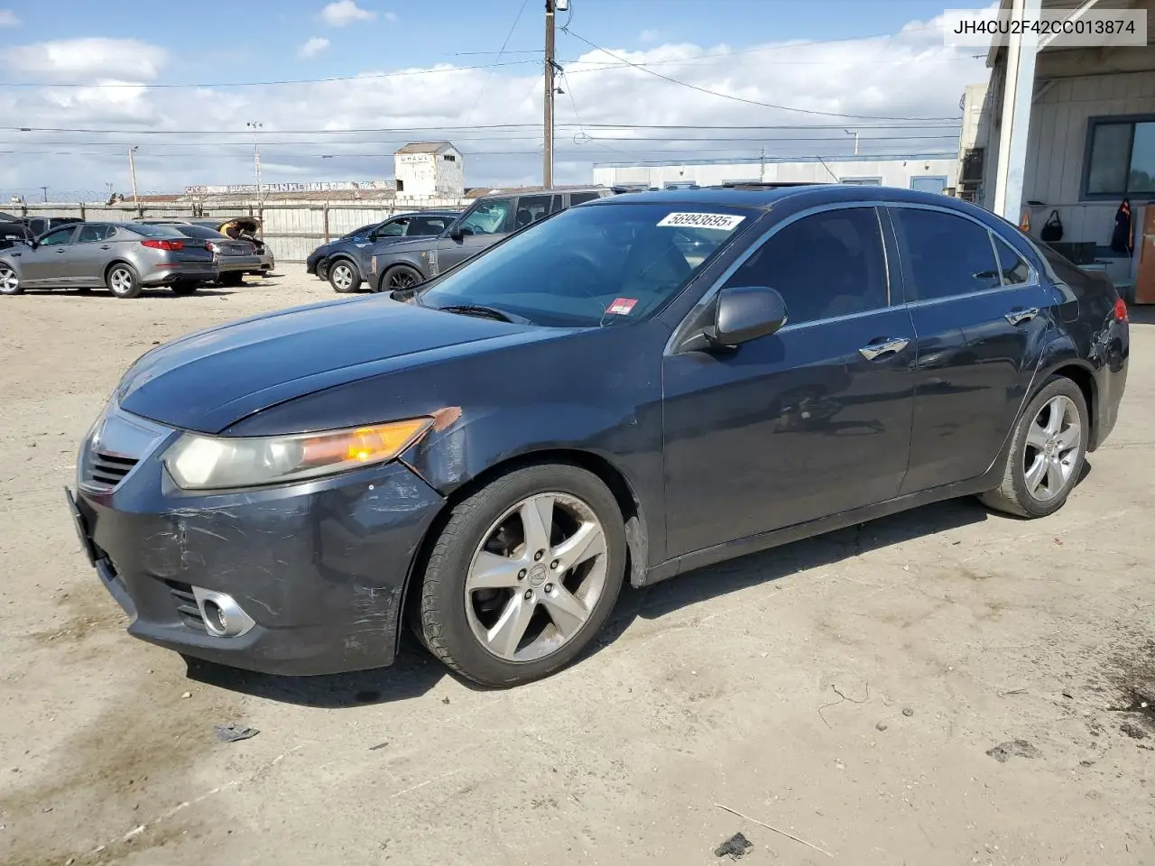 2012 Acura Tsx VIN: JH4CU2F42CC013874 Lot: 56993695