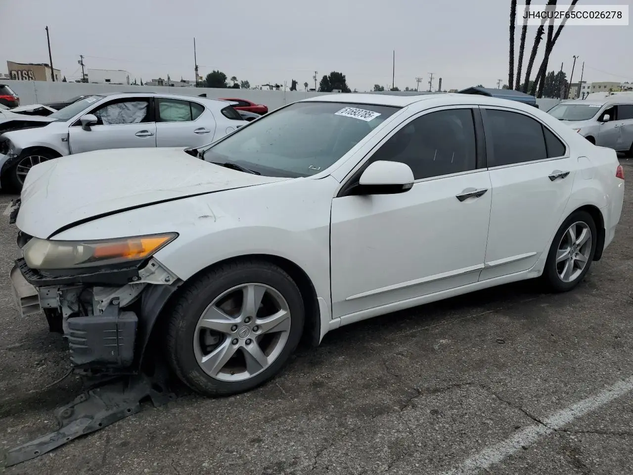 2012 Acura Tsx Tech VIN: JH4CU2F65CC026278 Lot: 61693785