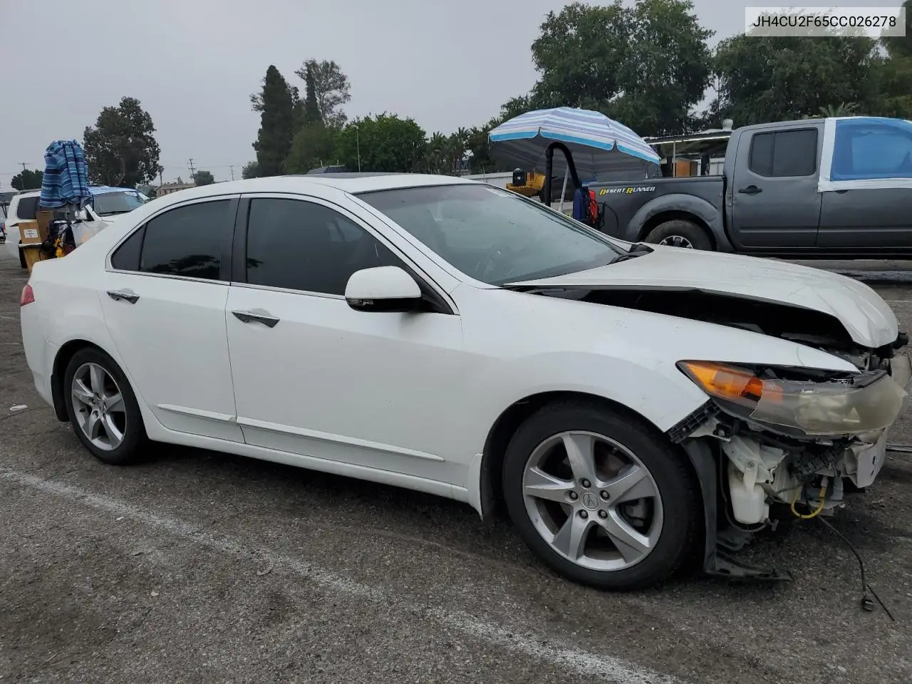 2012 Acura Tsx Tech VIN: JH4CU2F65CC026278 Lot: 61693785