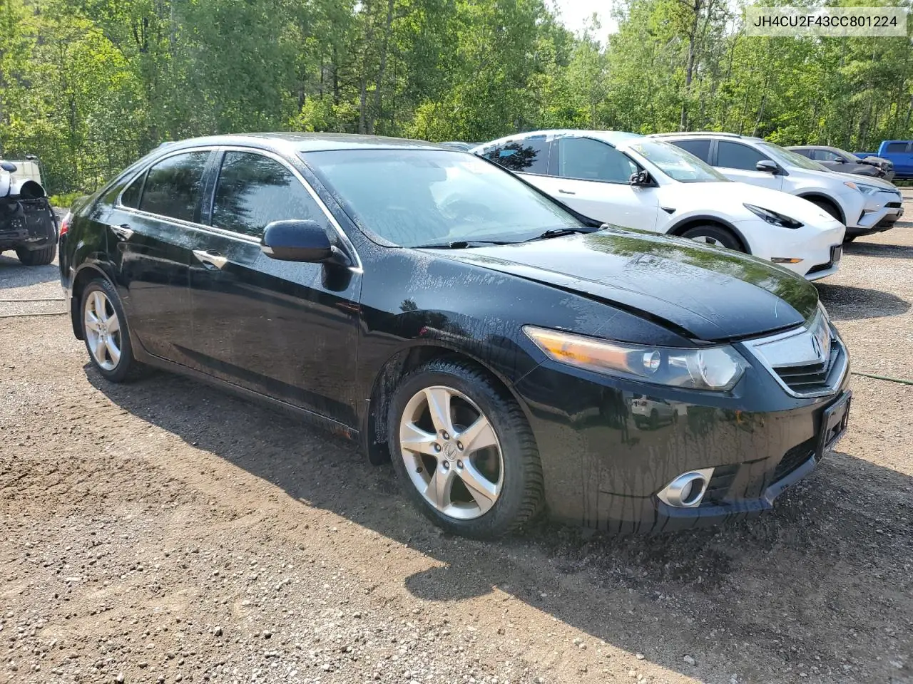 2012 Acura Tsx VIN: JH4CU2F43CC801224 Lot: 62570995