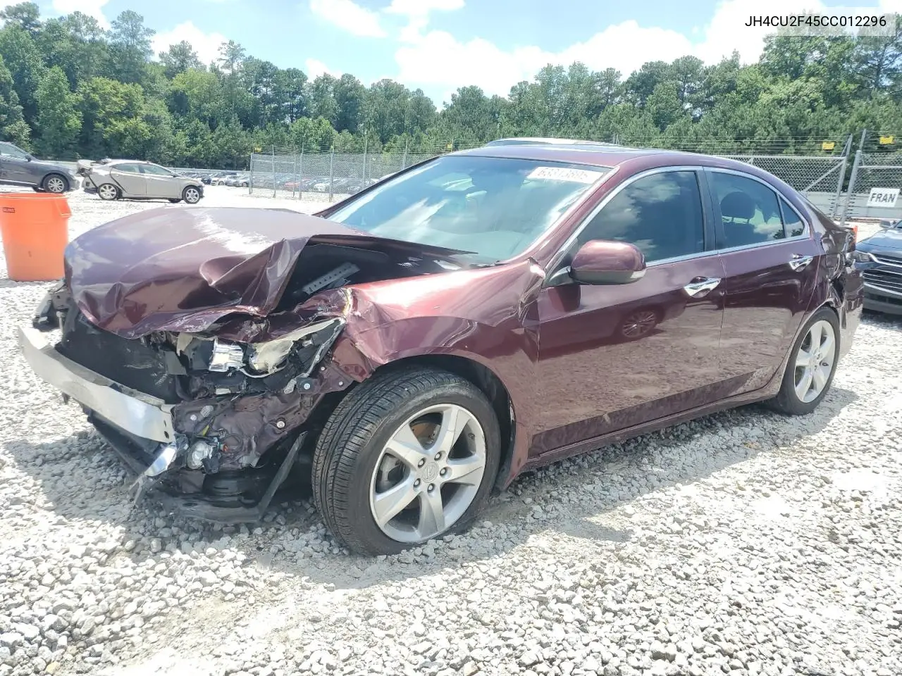 2012 Acura Tsx VIN: JH4CU2F45CC012296 Lot: 63313895