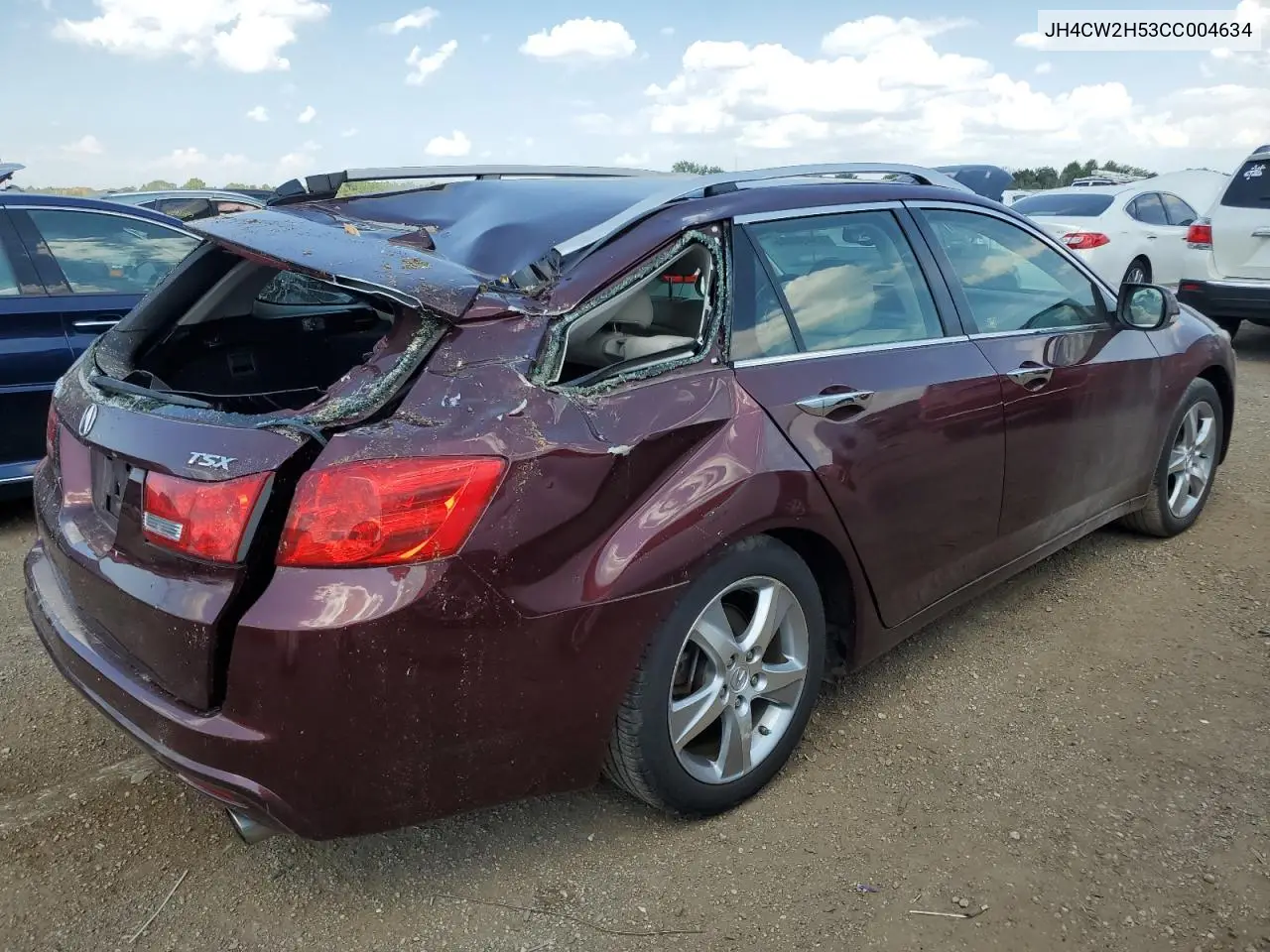 2012 Acura Tsx VIN: JH4CW2H53CC004634 Lot: 63408605