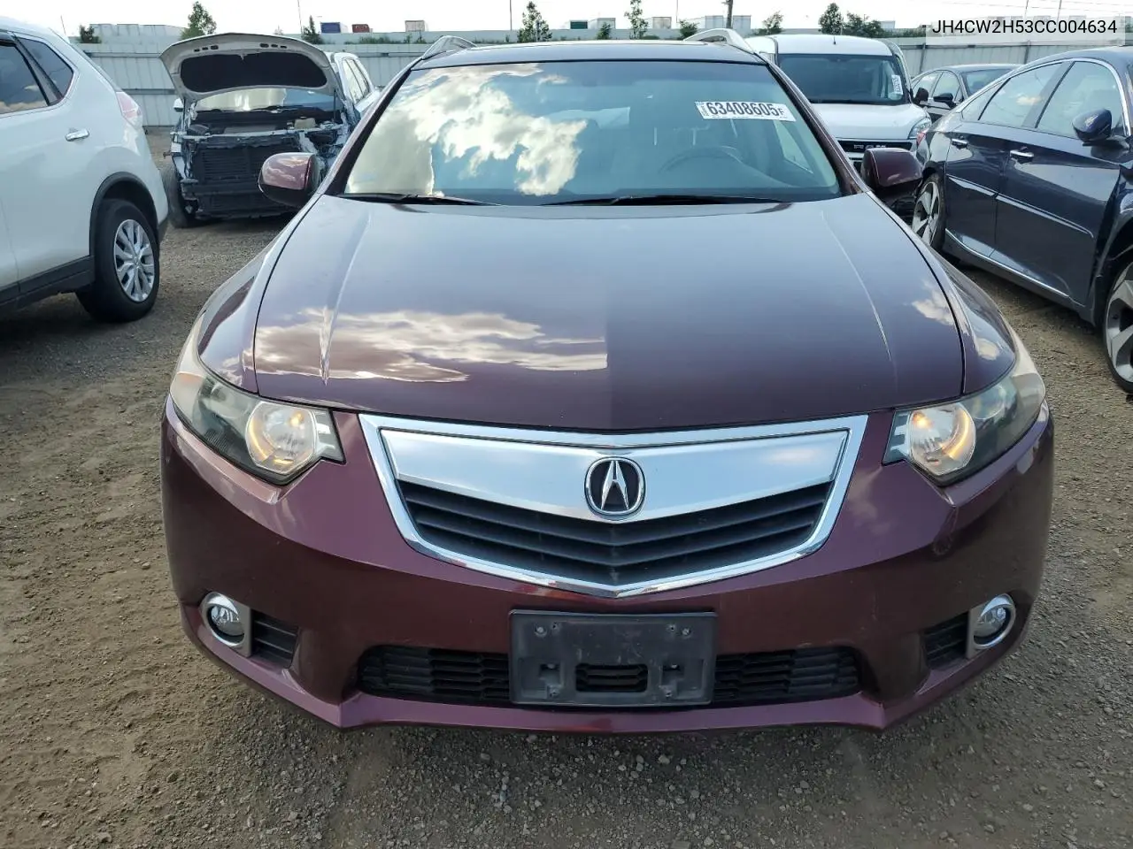 2012 Acura Tsx VIN: JH4CW2H53CC004634 Lot: 63408605