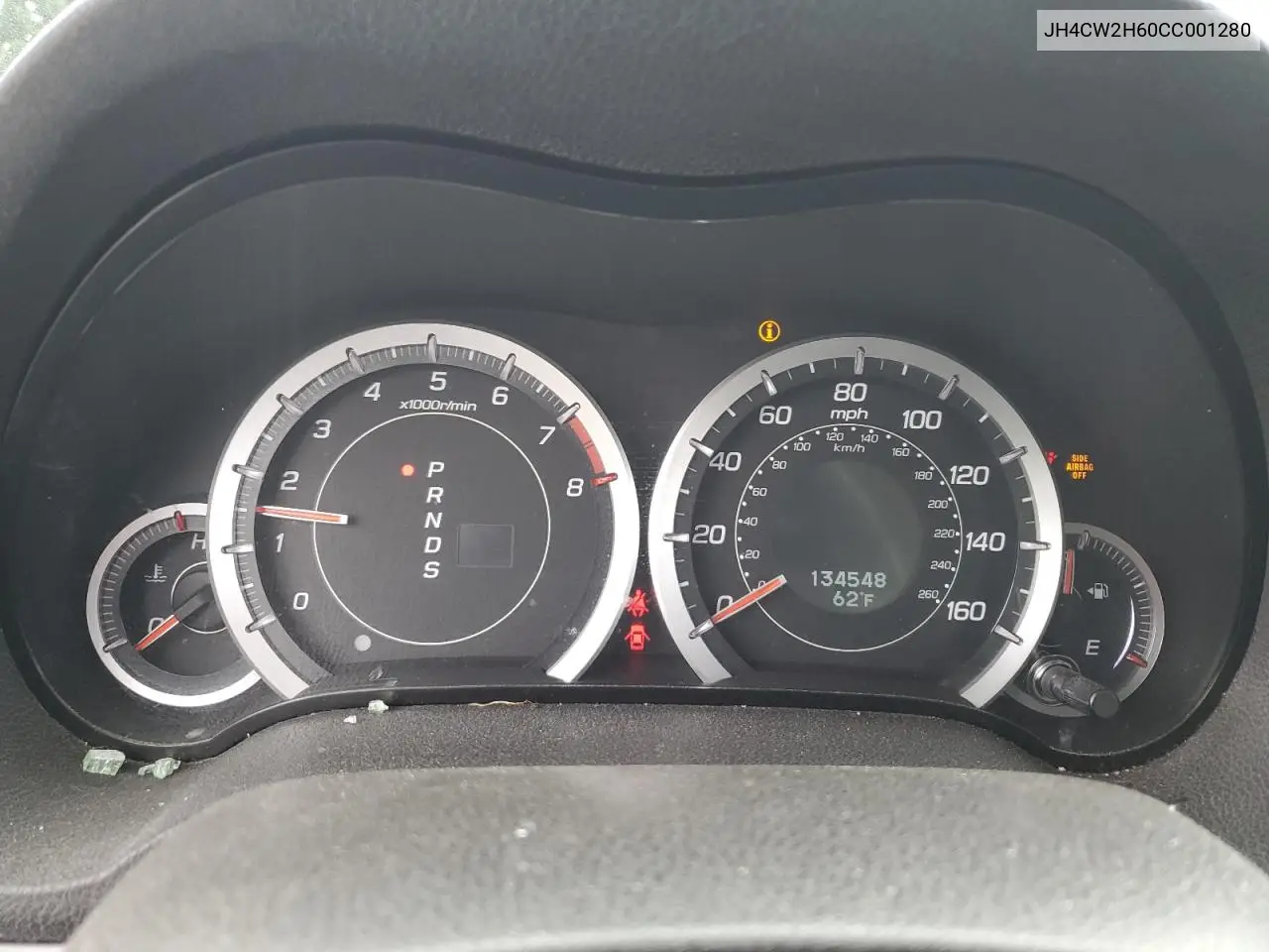 2012 Acura Tsx Tech VIN: JH4CW2H60CC001280 Lot: 63530445