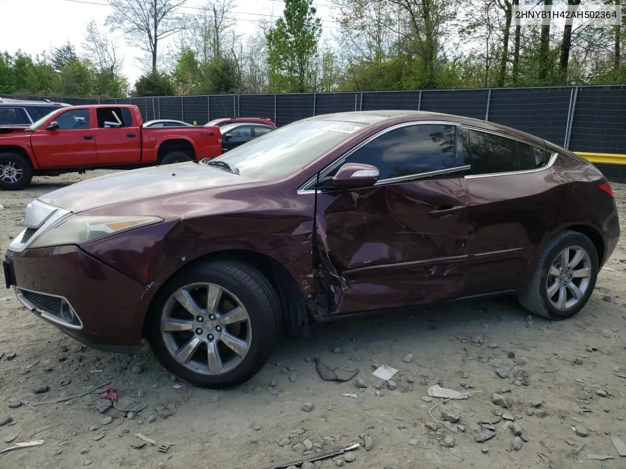 2010 Acura Zdx Technology VIN: 2HNYB1H42AH502364 Lot: 53893465