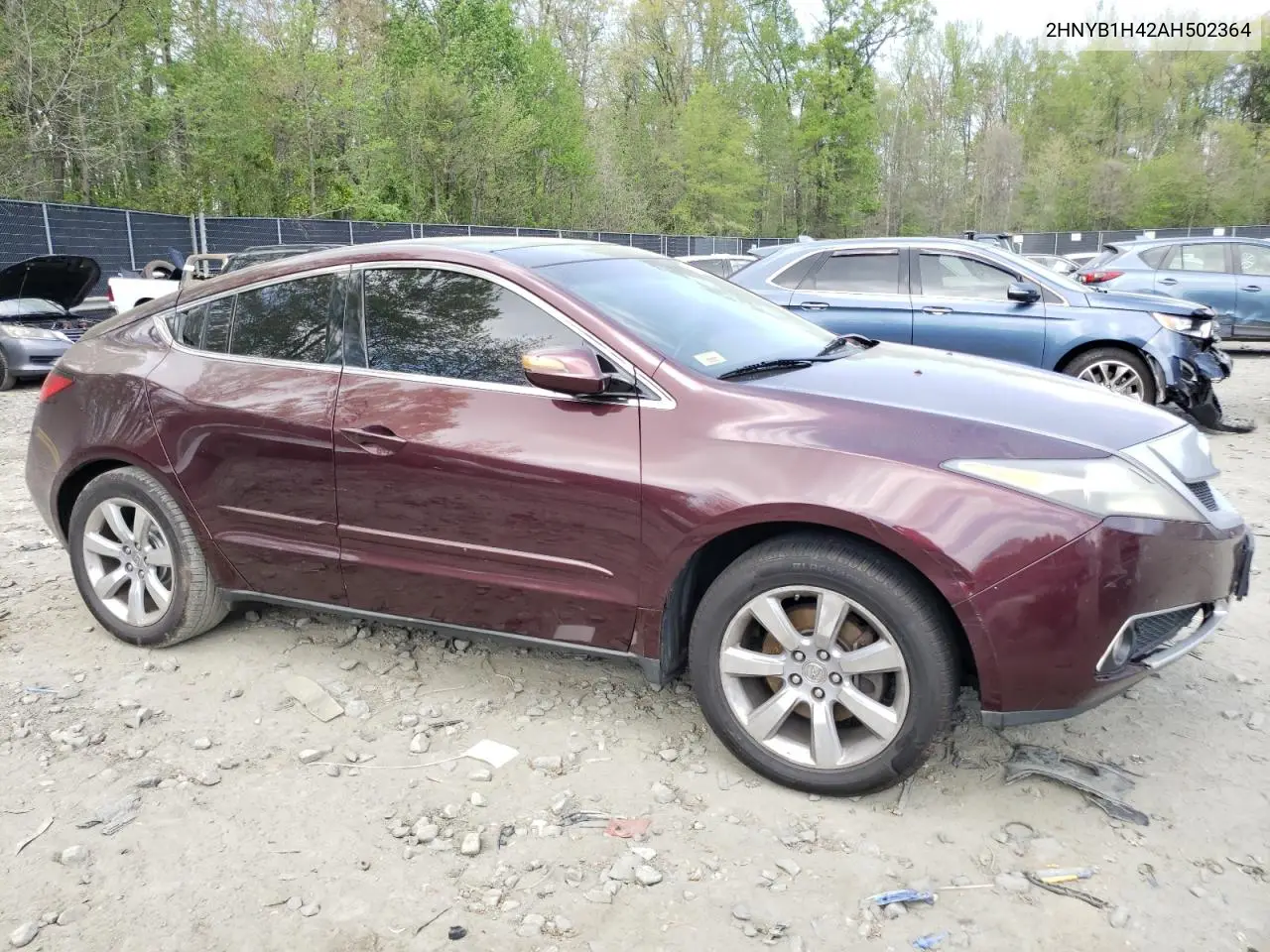 2010 Acura Zdx Technology VIN: 2HNYB1H42AH502364 Lot: 53893465
