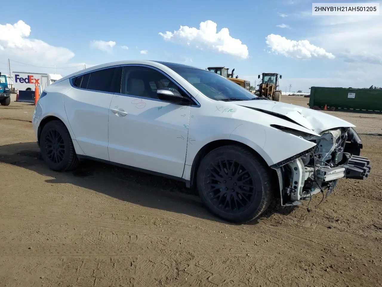 2010 Acura Zdx VIN: 2HNYB1H21AH501205 Lot: 58171905