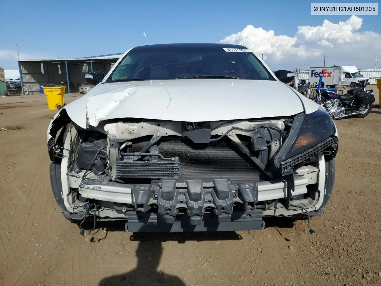 2010 Acura Zdx VIN: 2HNYB1H21AH501205 Lot: 58171905