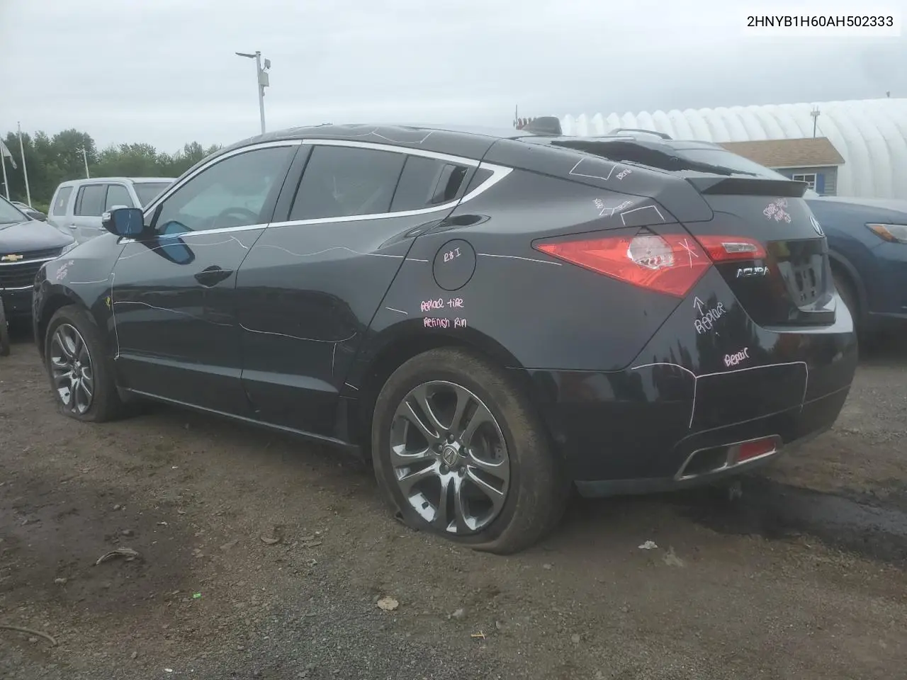 2010 Acura Zdx Advance VIN: 2HNYB1H60AH502333 Lot: 59579895