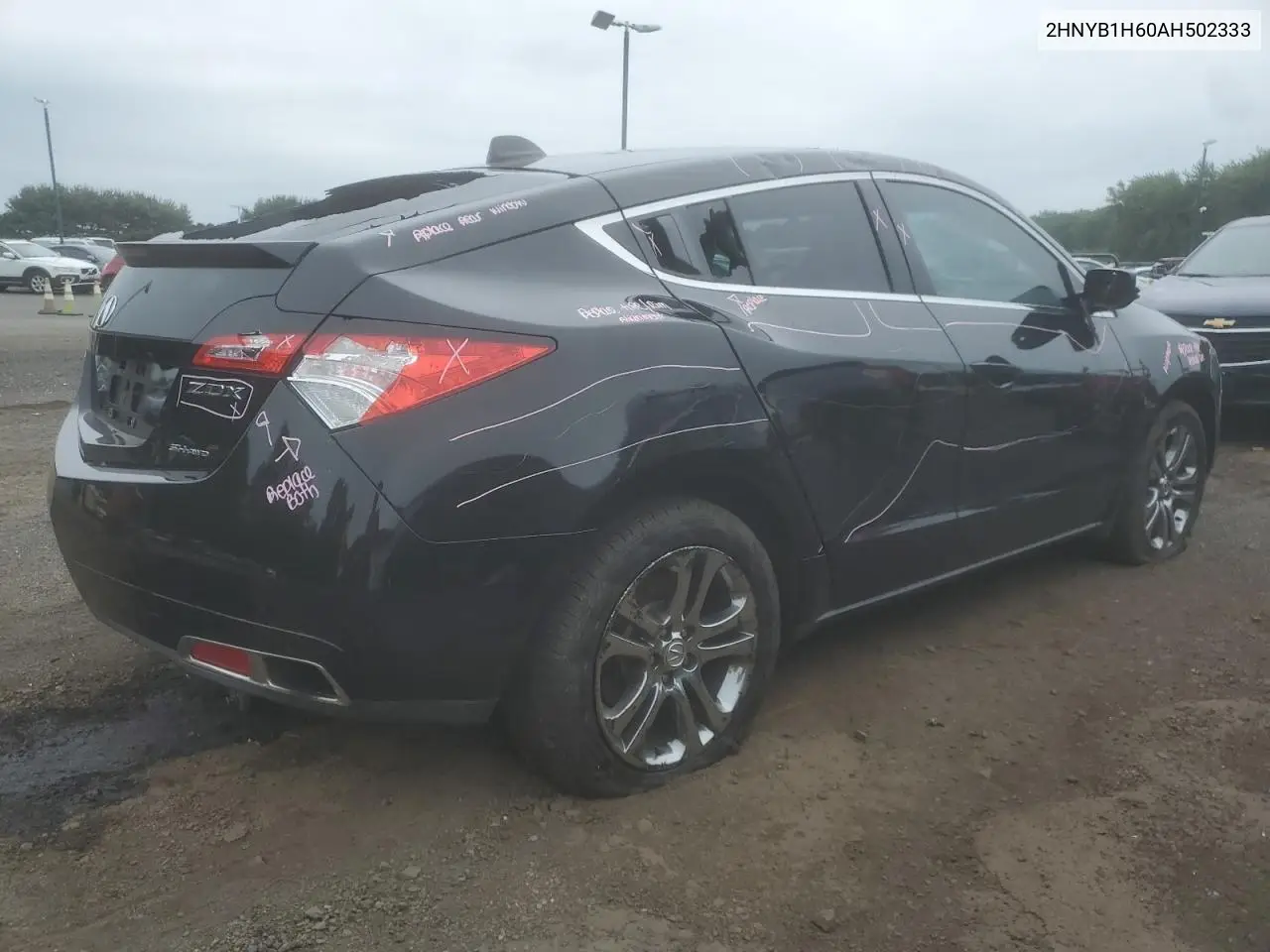 2010 Acura Zdx Advance VIN: 2HNYB1H60AH502333 Lot: 59579895