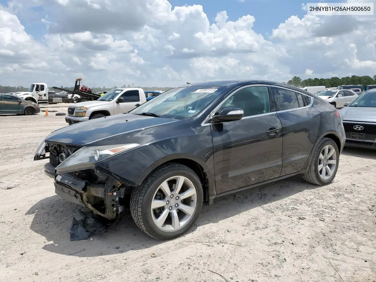 2010 Acura Zdx VIN: 2HNYB1H26AH500650 Lot: 62081915