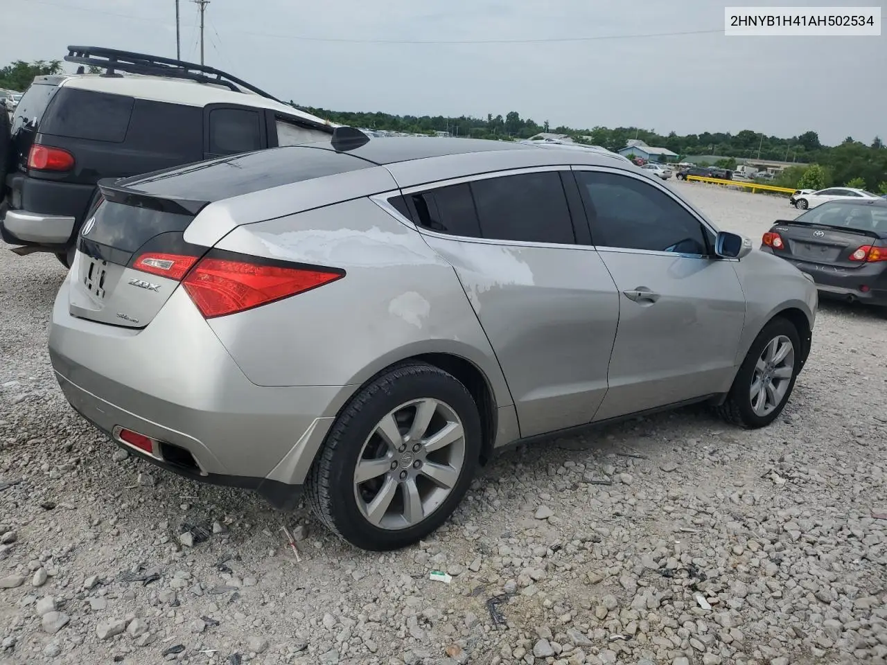 2010 Acura Zdx Technology VIN: 2HNYB1H41AH502534 Lot: 62577985