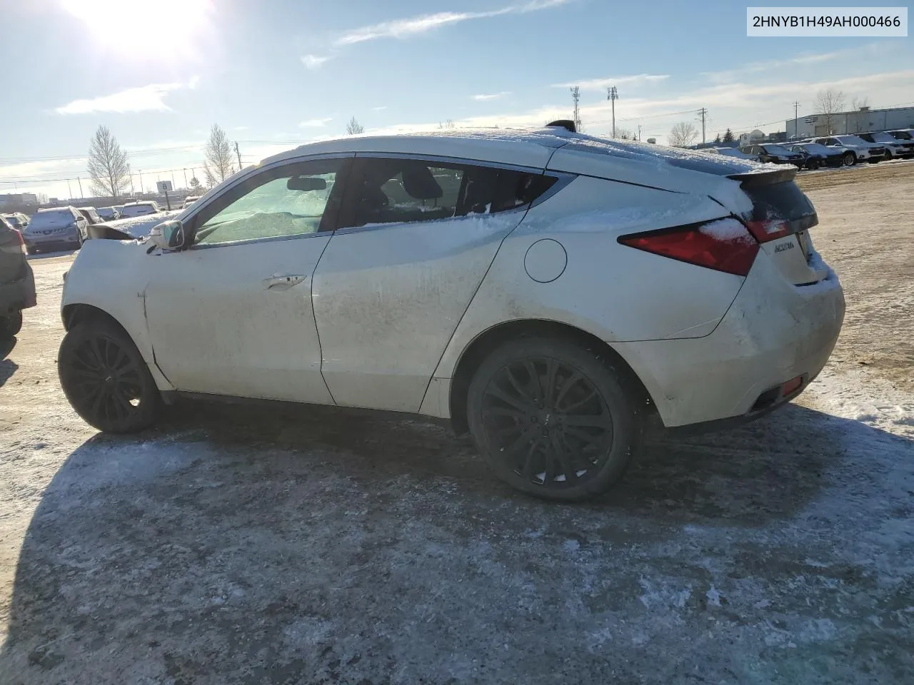 2010 Acura Zdx Technology VIN: 2HNYB1H49AH000466 Lot: 86046464