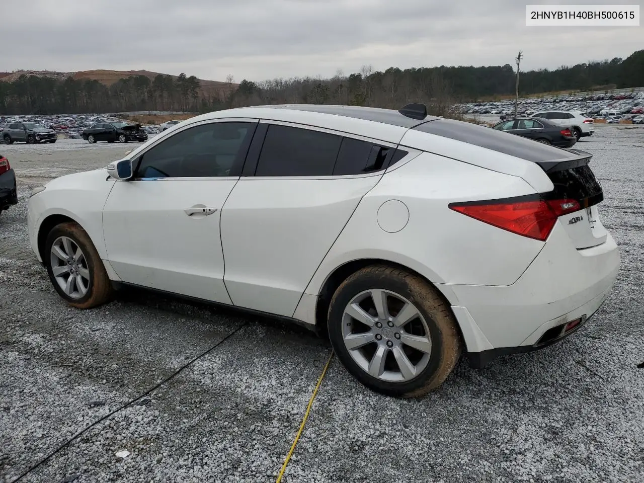 2011 Acura Zdx Technology VIN: 2HNYB1H40BH500615 Lot: 45564545