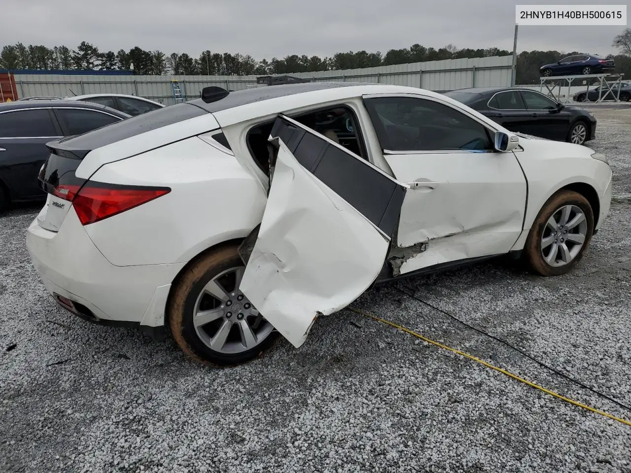 2011 Acura Zdx Technology VIN: 2HNYB1H40BH500615 Lot: 45564545