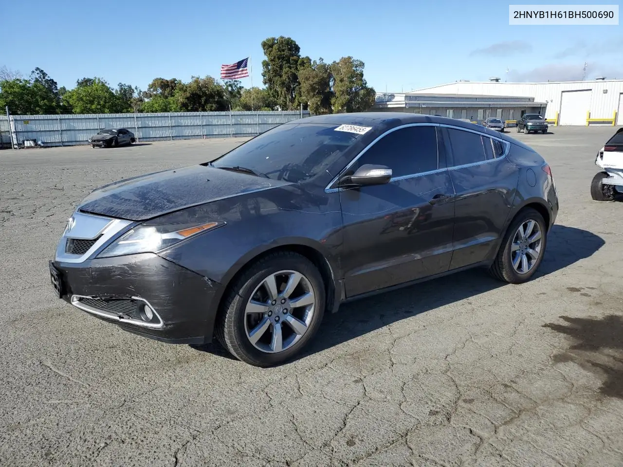 2011 Acura Zdx Advance VIN: 2HNYB1H61BH500690 Lot: 62786455