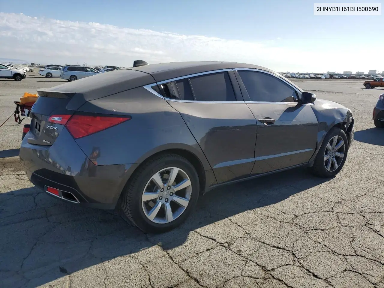 2011 Acura Zdx Advance VIN: 2HNYB1H61BH500690 Lot: 62786455