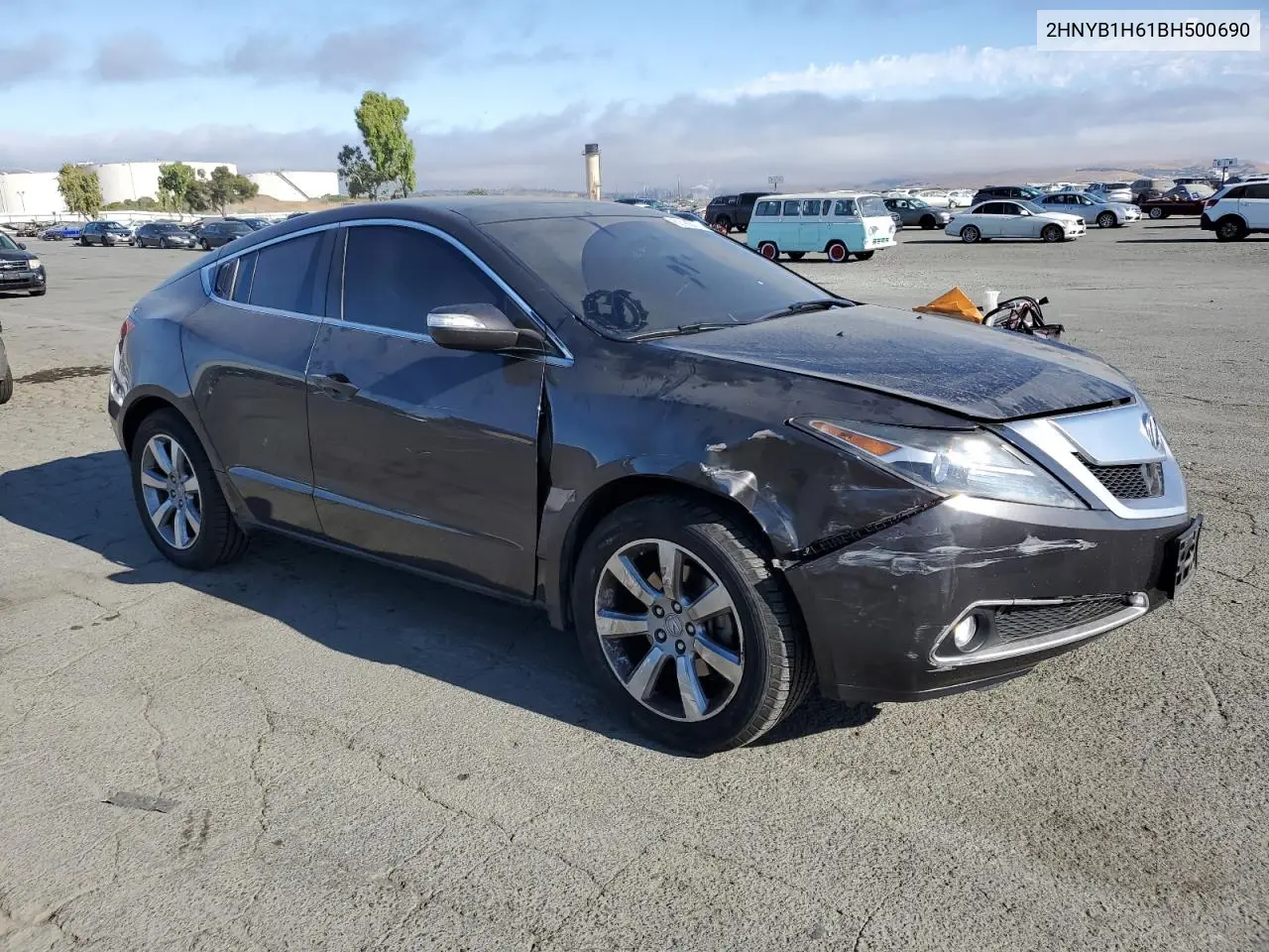 2011 Acura Zdx Advance VIN: 2HNYB1H61BH500690 Lot: 62786455