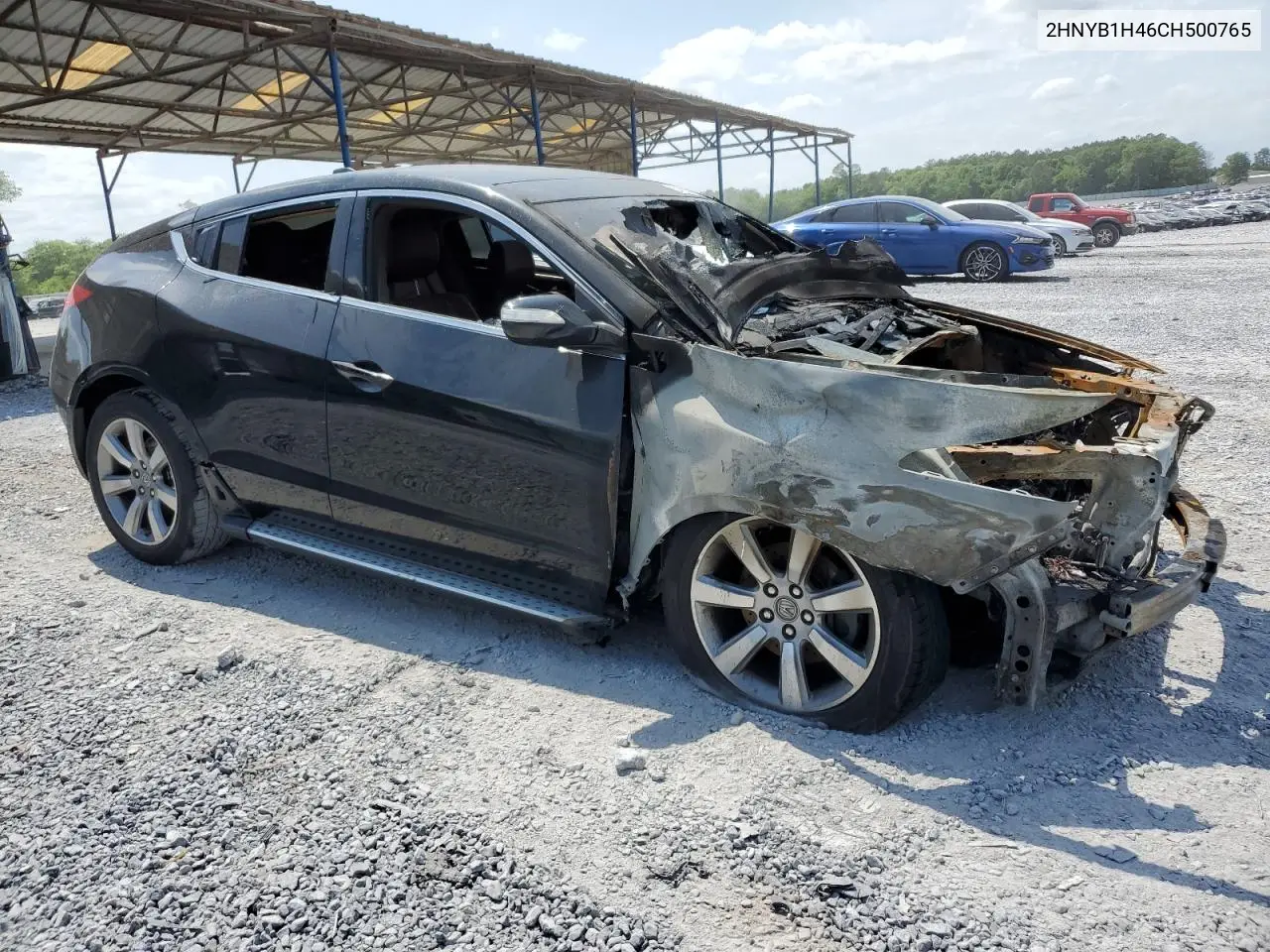 2012 Acura Zdx Technology VIN: 2HNYB1H46CH500765 Lot: 54135285