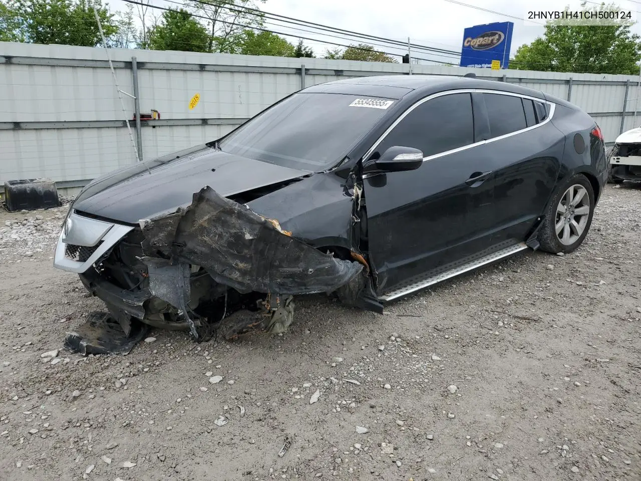2012 Acura Zdx Technology VIN: 2HNYB1H41CH500124 Lot: 55345555