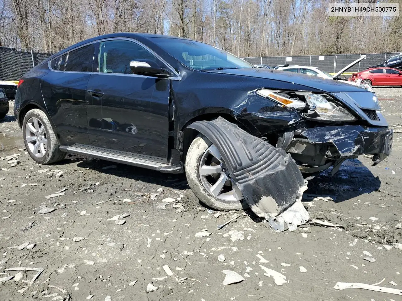 2012 Acura Zdx Technology VIN: 2HNYB1H49CH500775 Lot: 63553615