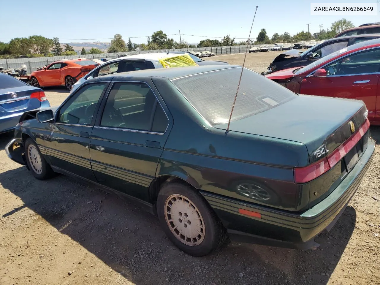 1992 Alfa Romeo 164 L VIN: ZAREA43L8N6266649 Lot: 68642664