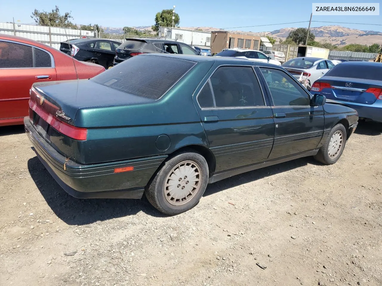 1992 Alfa Romeo 164 L VIN: ZAREA43L8N6266649 Lot: 68642664