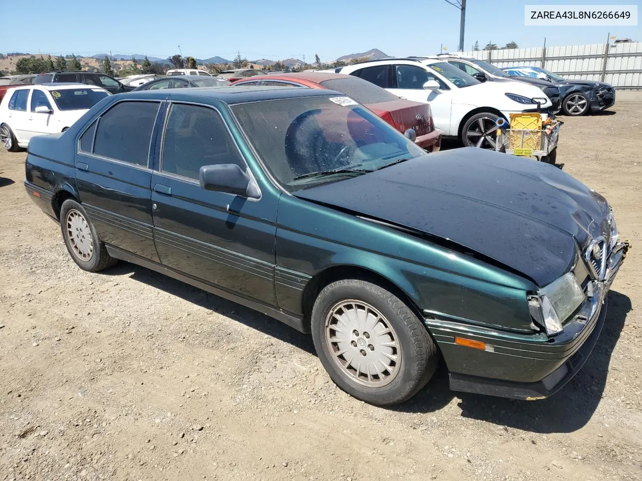 1992 Alfa Romeo 164 L VIN: ZAREA43L8N6266649 Lot: 68642664