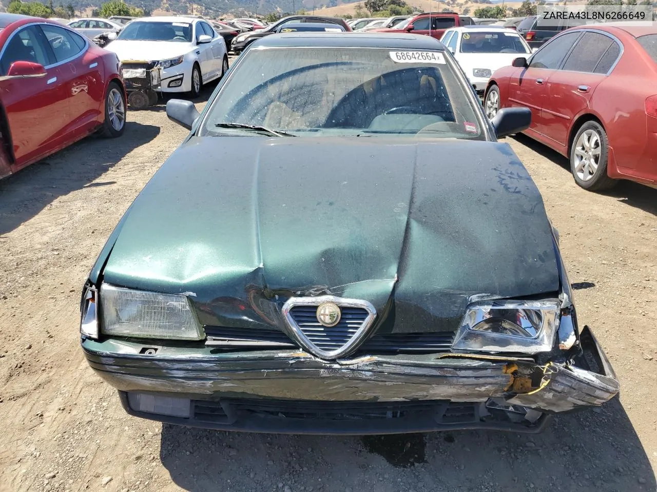 1992 Alfa Romeo 164 L VIN: ZAREA43L8N6266649 Lot: 68642664