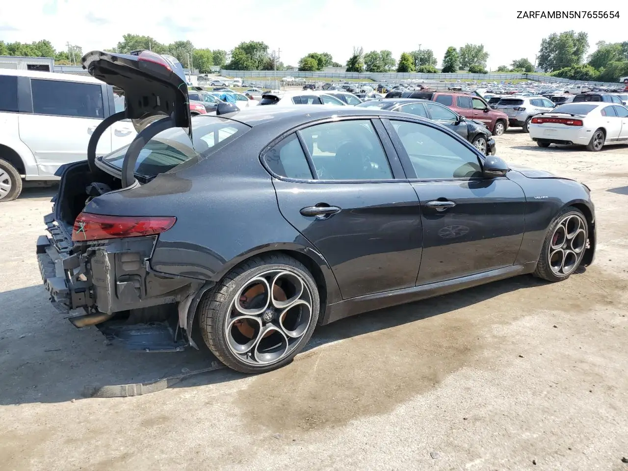 2022 Alfa Romeo Giulia Super VIN: ZARFAMBN5N7655654 Lot: 62488095