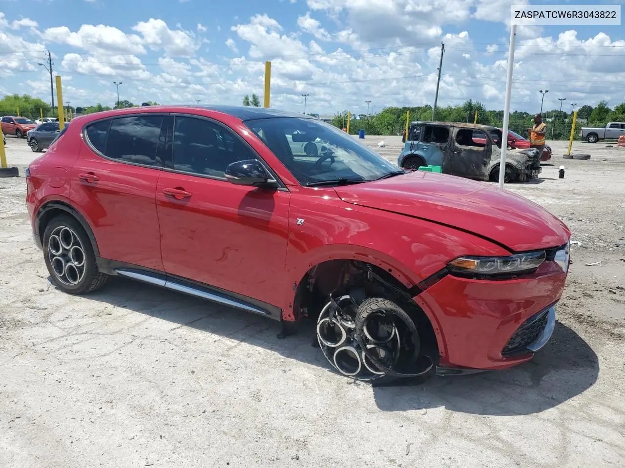 2024 Alfa Romeo Tonale Ti VIN: ZASPATCW6R3043822 Lot: 63325625