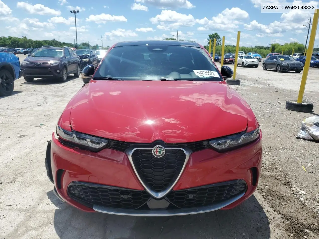 2024 Alfa Romeo Tonale Ti VIN: ZASPATCW6R3043822 Lot: 63325625
