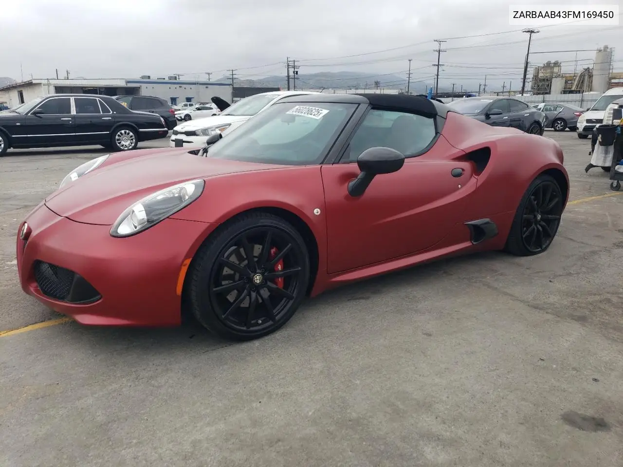 2015 Alfa Romeo 4C Spider VIN: ZARBAAB43FM169450 Lot: 59345695