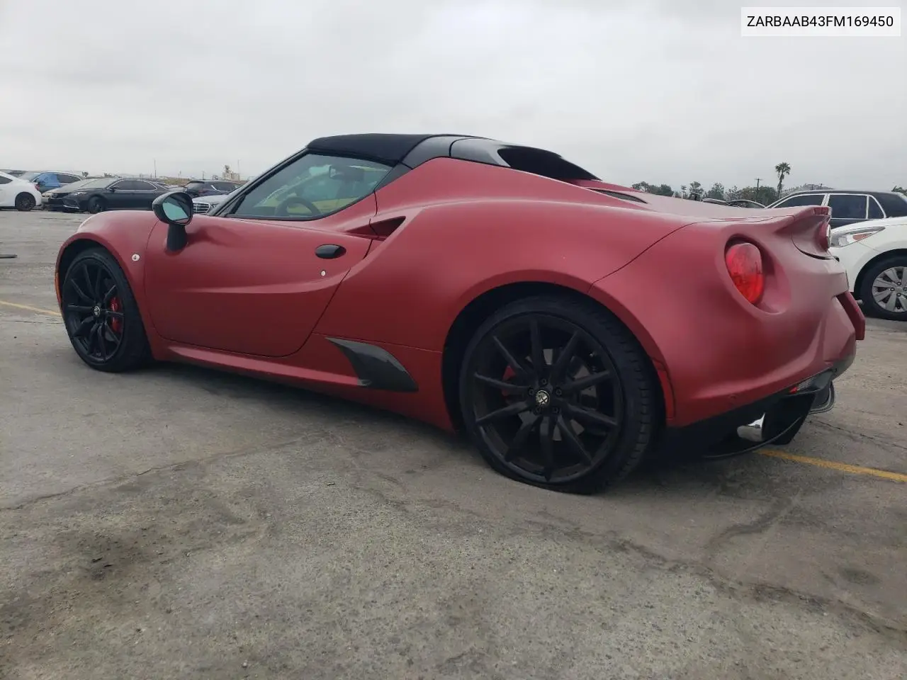 2015 Alfa Romeo 4C Spider VIN: ZARBAAB43FM169450 Lot: 59345695